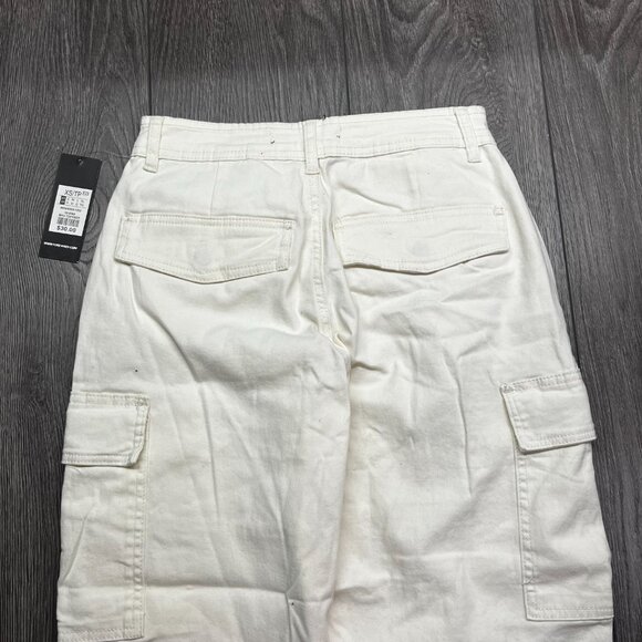 Forever 21 White Cargo Light Weight Pants XS NWT New Extra Small - Picture 8 of 11